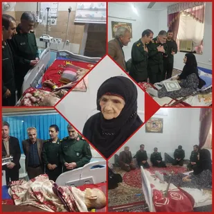 دیدار و سرکشی فرمانده سپاه امیر المومنین(ع) از خانواده شهدا در دهلران
