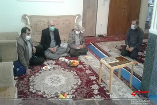 دیدار رئیس سازمان بسیج مداحان همدان با خانواده شهید &laquo;کرمی&raquo;