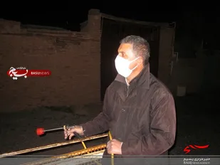 حضور جهادی طلاب و بسيجيان در ضد عفونی معابر