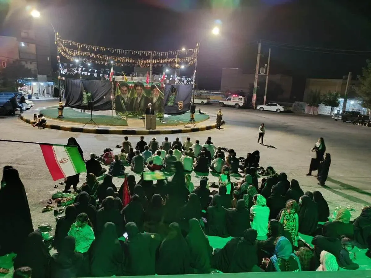 برگزاری مراسم جاماندگان اربعین حسینی در شهرستان دزپارت