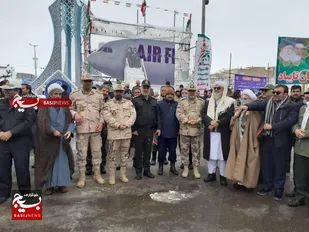 حضور پرشور مرزبانان خراسان رضوی در راهپیمایی یوم الله ۲۲ بهمن+تصاویر