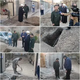 بازدید فرمانده سپاه و امام جمعه پیشوا از روند حفر چاه آب آشامیدنی در روستای شوران/ بهره برداری تا پایان سال