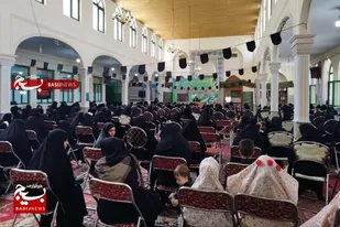اجتماع صدها نفری بانوان زینبی در مسجد جامع میانه برگزار شد