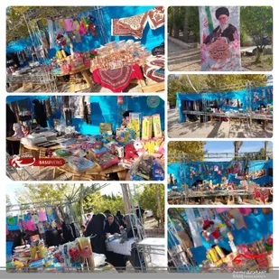 برپایی نمایشگاه اقتصاد مقاومتی توسط گروه جهادی شهید حججی حوزه الزهراء