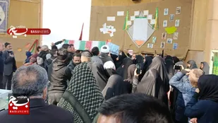 میزبانی از پیکر شهید گمنام دفاع مقدس توسط عزاداران فاطمی