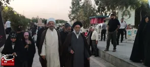 بازدید نماینده ولی فقیه و امام جمعه شهر اصفهان و مسئول نمایندگی ولی‌فقیه در سپاه حضرت صاحب الزمان عج استان اصفهان از گلستان شهدای اصفهان