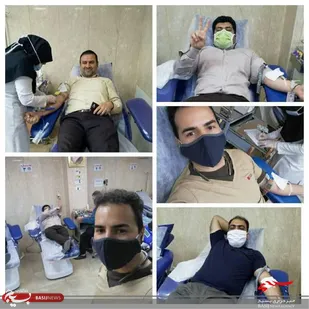 اهداء خون توسط مسئولین ورزشی خمینی شهر