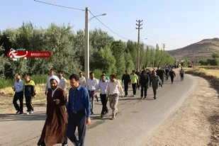پیاده روی کارکنان ادارات کیار به مناسبت هفته مبارزه با مواد مخدر