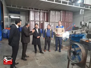 بازدید مسئول سازمان بسیج مهندسین صنعت و معدن استان فارس از شرکت&zwnj;های تولیدی کازرون