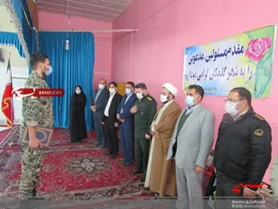 مراسم تکریم و معارفه فرمانده حوزه مقاومت بسیج سلمان فارسی