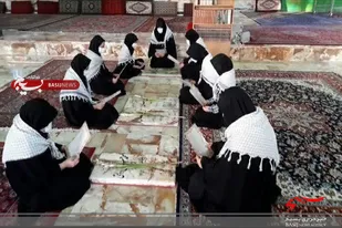 گلزار شهدا سرخه به عطر گلاب نوجوانان بسیجی سرخه عطرآگین شد