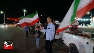 قافله پرچم‌زنان در نصرآباد نمادی از ایستادگی و وفاداری