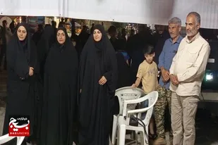 بازدید فرمانده سپاه شهرستان زاهدان از غرفه طرح بعثت در موکب شهید سلامی