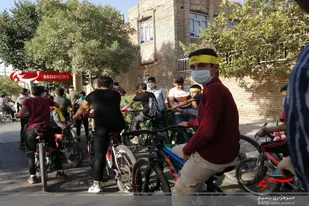 همایش دوچرخه&zwnj;سواری بسیجیان پایگاه امام محمدباقر(ع) همدان