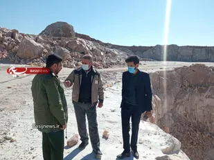 مسئول قرارگاه تولید سپاه ناحیه سمنان از معدن سیف سمنان سرکشی کرد