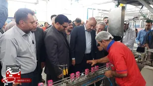 بازدید از شهرک صنعتی قوچان و افتتاح خط تولید لبنیات با حضور وزیر کار