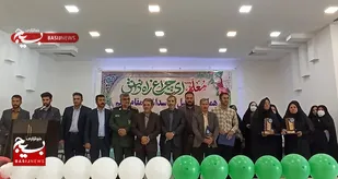 تجلیل از معلمان بخش لاران