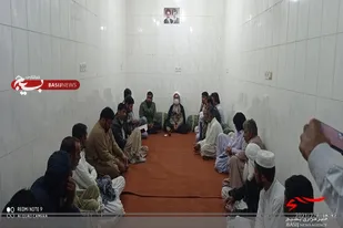 برگزاری نشست سیاسی و تودیع و معارفه فرمانده پایگاه آزادگان در رحمت آباد شهرستان سیب و سوران