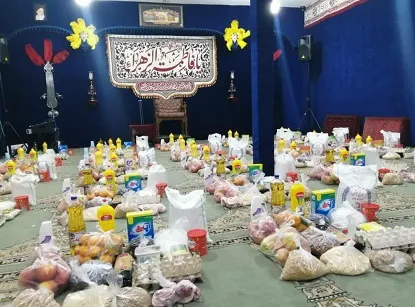 دهمین مرحله پخش ارزاق به نیابت از عقیله ی بنی هاشم (س)