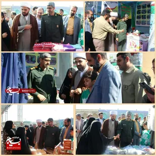 بازدید فرمانده سپاه شوش از نمایشگاه اقتصاد مقاومتی کارآفرینان این شهرستان