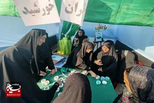 غرفه دختران خورشید در سرخه برپا شد