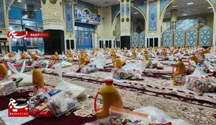 بسته های عیدانه معیشتی درب خانه نیازمندان مسجد سلیمان