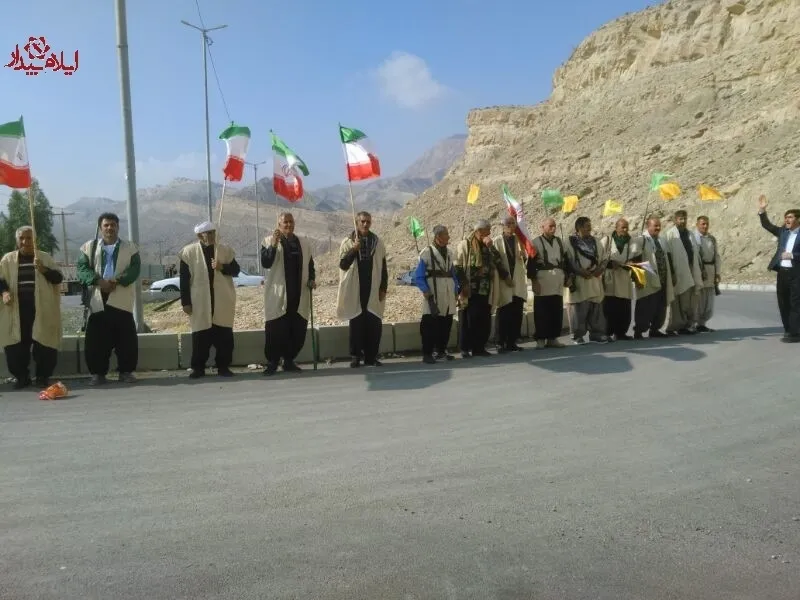 مراسم استقبال از ۲ شهید گمنام در ملکشاهی برگزار شد