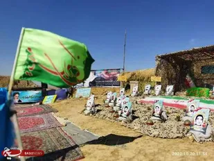 نهمین یادواره شهدای روستای بلغان شهرستان شیروان برگزار شد