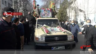 پیکر مطهر شهید مدافع امنیت در ساری تشییع شد