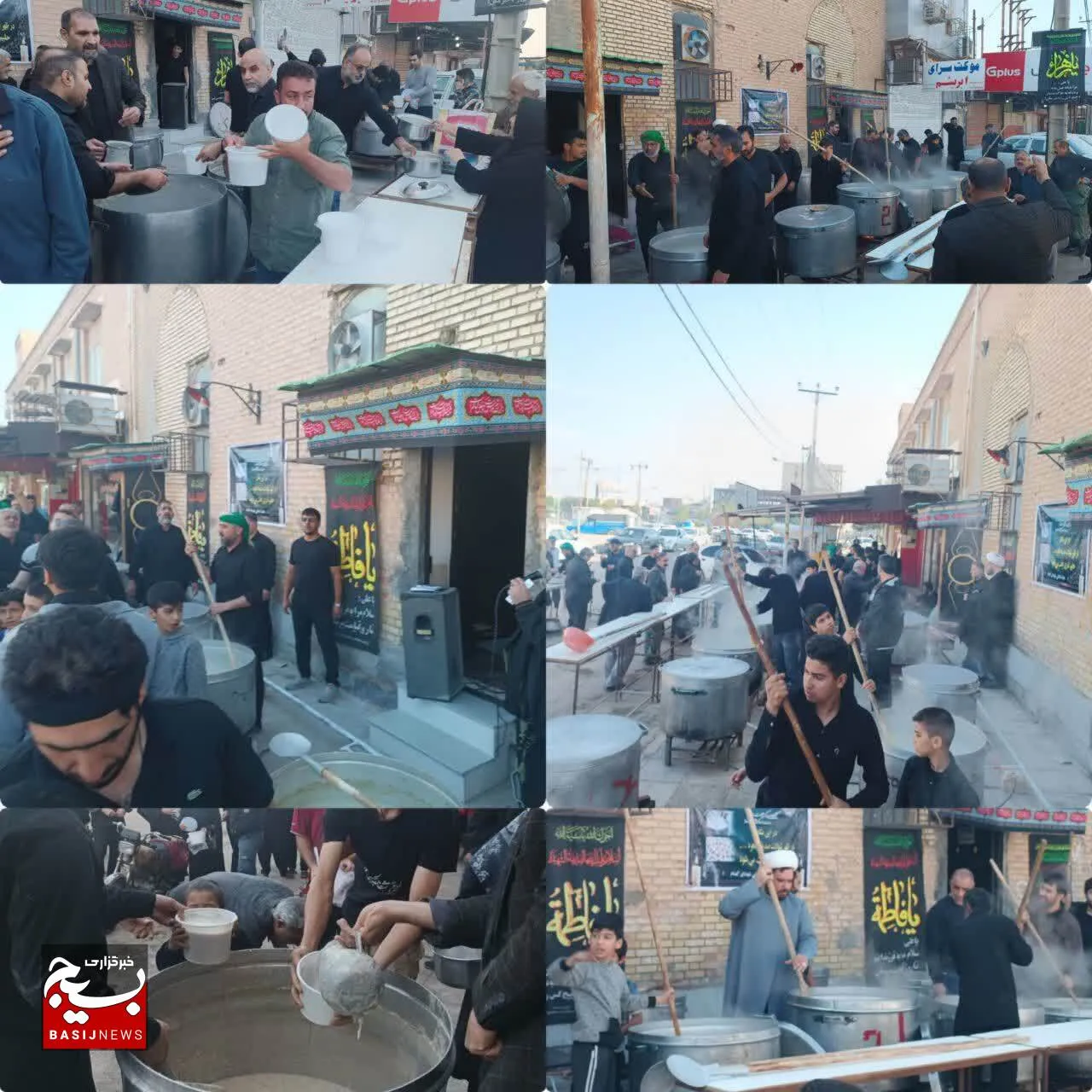 پخت ۱۸ دیگ حلیم نذری به مناسبت شهادت حضرت زهراء سلام الله علیها