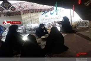 پخت نان محلی در خیمه مقاومت حضرت رقیه