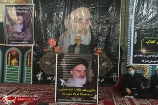 برگزاری مراسم سالگرد رحلت حضرت امام خمینی (ره) در حرم مطهر امامزاده حسین (ع) شهرستان پاسارگاد