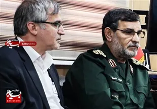 نشست معاون وزیر نفت با فرمانده نیروی دریایی سپاه در منطقه پارس جنوبی