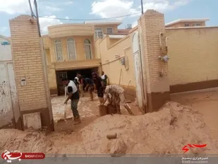 اقدامات نیروهای جهادی در کمک به سیل زدگان رفسنجان