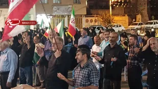 اجتماع عزاداران رضوی در میدان تجمعات شهر چمگردان