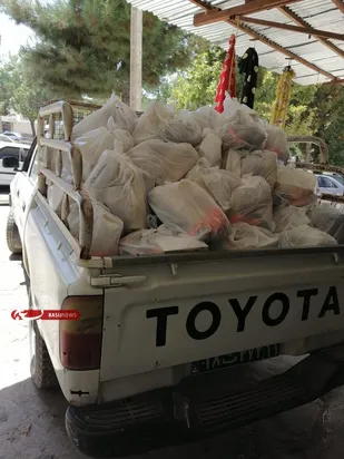 توزیع بیش از 5000 بسته حمایتی بین نیازمندان توسط بسیج ادارات استان