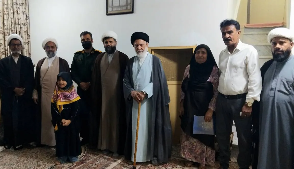 دیدار با خانواده شهدای روحانی شهرستان دیر