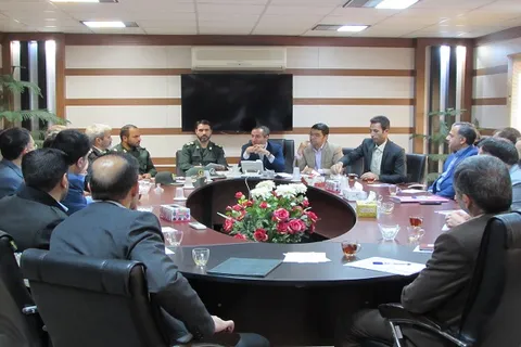 جلسه هماهنگی رزمایش گردان های بیت المقدس شهرستان در فرمانداری شازند