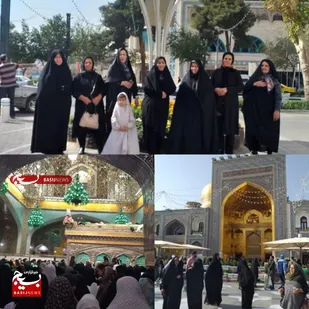 تشرف جمعی از بسیجیان جونقان به مشهد مقدس