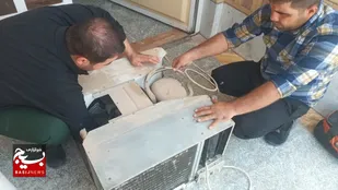 تعمیر و راه اندازی بیش از 20 کولر توسط جهادگران رامشیر
