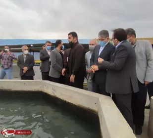 بازدید وزیر جهادکشاورزی از پروژه پرورش ماهیان خاویاری در شهرستان بندرگز