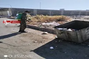 محلات شهر زاهدان با همت بسیجیان ضدعفونی شد