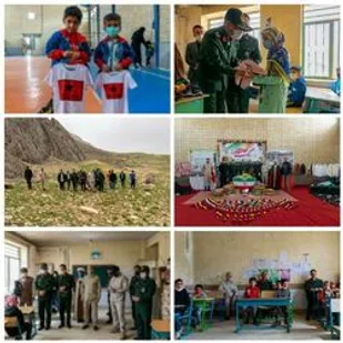 توزیع کمک های مومنانه در بین دانش آموزان بخش دو آب صمصامی