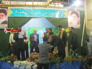 تجلیل از پاسداران بسیجی پایگاه امام حسین(ع)
