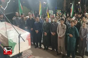 گرامیداشت شهید والامقام خالد قادری در شهرستان ایرانشهر