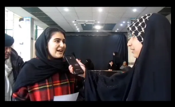 مصاحبه مردمی و انتخاباتی در مسجد جامع امام حسین (ع) شهرک سعیدیه