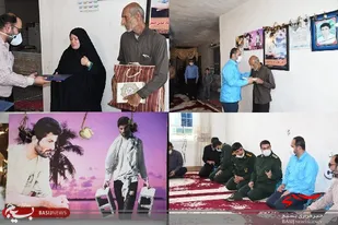 تجلیل جانشین بسیج سازندگی کشور از خانواده دانشجوی جهادگر مرحوم عباس دبیقی