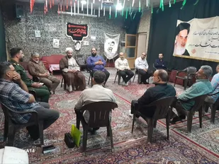 جلسه قرارگاه اعتلای بسیج&nbsp;در حوزه شهیدهمت پیشوا