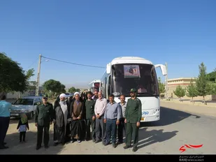 اعزام 188 نفر  از بسیجیان شهرستان نطنز به اردو راهیان نور غرب کشور در جوار  شهدای گمنام