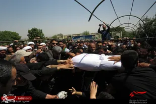 پیکر مطهر شهید &laquo;سهرابلویی&raquo; در گلزار شهدای همدان آرام گرفت